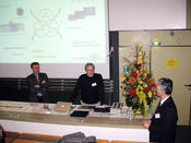 Professores Rainer Haag, Donald Ingber and Kazunori Kataoka