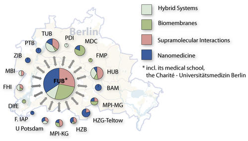 Regional Cooperation Partners of the FU Focus Area NanoScale, 2011